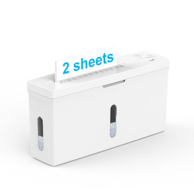 Neue Bürogeräte P5 Stufe CS201C A4 2 Blattzerstörer Für Büro Desktop Papier Schredder Maschine Weiß Farbe