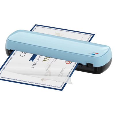 Schnelle Aufwärmung 2 Rollen Desktop Laminator Maschine A4 Papier Lamination Maschine 250mm/Min