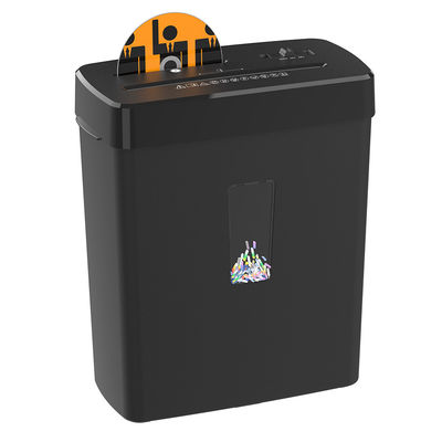 Mini Schwarz 13L CD Kreditkarte Papierschredder Maschine 8 Blätter für das Büro cd222P-8