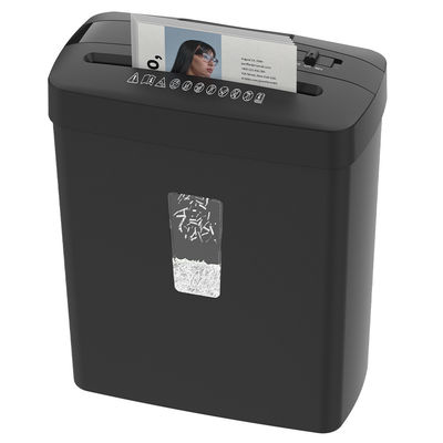 Fabrik Mini-Papier-Schredder-Maschine C220P 6 Blätter A4 Kreuzschnitt 13L Korbbeutel