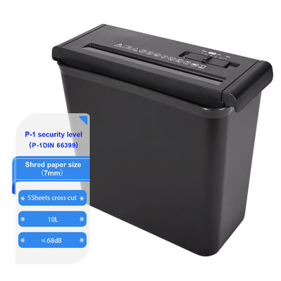10L Mini-Büro- und Zuhause-Bandschneidemaschine 5 Blätter A4-Dokumentpapier-Schredder CS522S