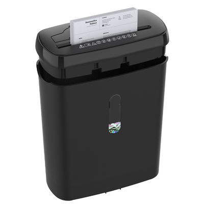 SD108P 8 Blätter Strip-cut Büropapier-Schredder Maschine für Kreditkarten-Dokumente und CD-Disc mit 11L Bin