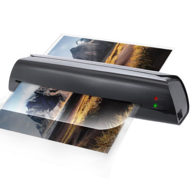 Schwarzer A4-Laminator für Fotos LM2008 Dokument Papier Menü Lamination Gerät mit Freigabe