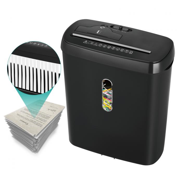 8 Blätter Strip Cut Handelspapier Shredder mit 11L Korb für das Home Office SD108P 1