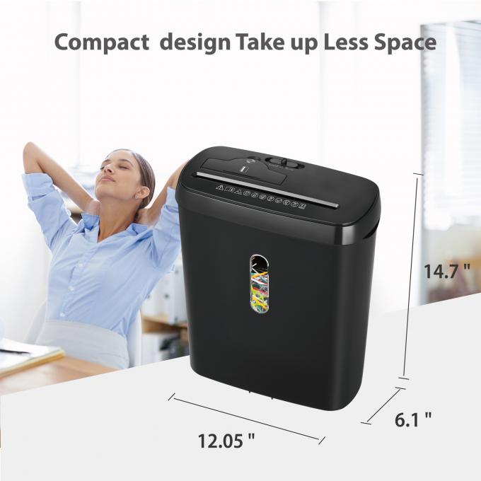 8 Blätter Strip Cut Handelspapier Shredder mit 11L Korb für das Home Office SD108P 4
