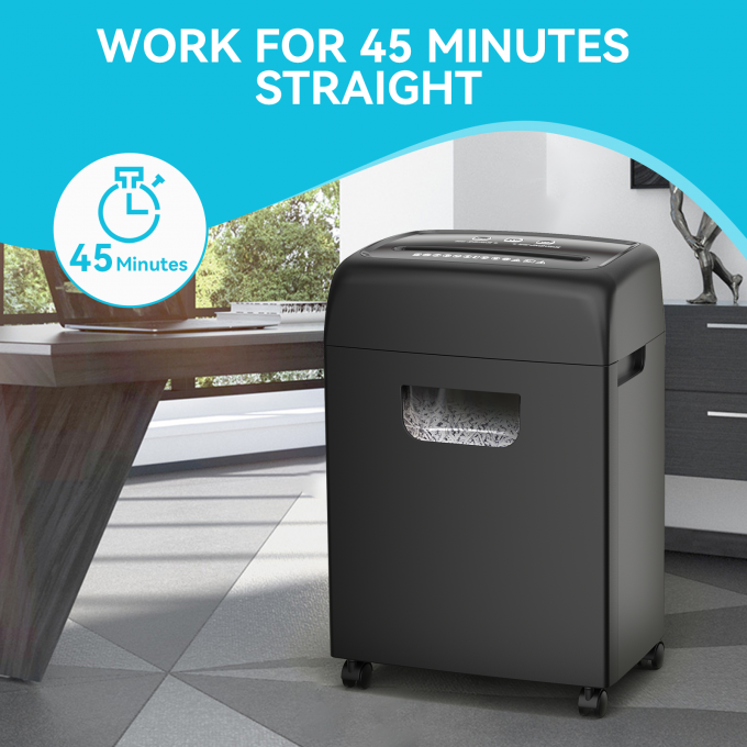 C281P Schwerlast-Elektro-Büro-Schredder 20L 18 Blätter Kreuzschnitt-Papierschredder für Karten P-4 mit Ausziehbehälter 2