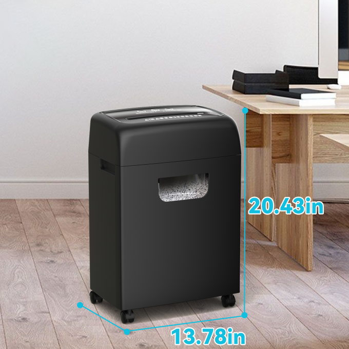 C281P Schwerlast-Elektro-Büro-Schredder 20L 18 Blätter Kreuzschnitt-Papierschredder für Karten P-4 mit Ausziehbehälter 5