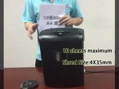 CD218P-10 21L Korbbehälter Kreuzschnitt-Papier-Schredder für das Home-Office