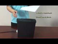 S606B Strip-Schnitt-Papier-Schredder-Maschine 6,8 mm Schredder Größe 5 Blätter A4
