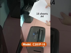 C281P-18 Papierschredder für Büro mit 4 Rädern
